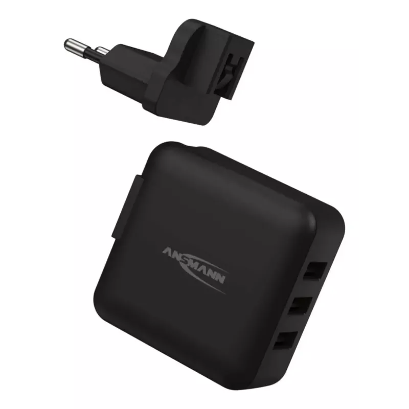 Cargador Ansmann TC315 universal negro CA interior 110-240V 5V 3A