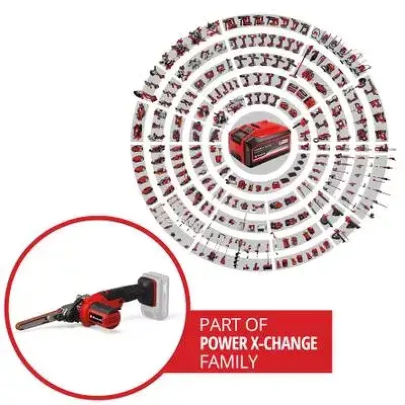 Einhell TE-BF 18 Li Solo lima de banda inalámbrica, 18 V (sin batería)