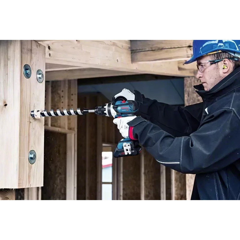 Bosch Professional GSB 18V-110 C taladro atornillador de percusión inalámbrico, 18 V, 2100 rpm, 2x ProCORE18V 4,0 Ah, cargador, L-BOXX, azul/negro