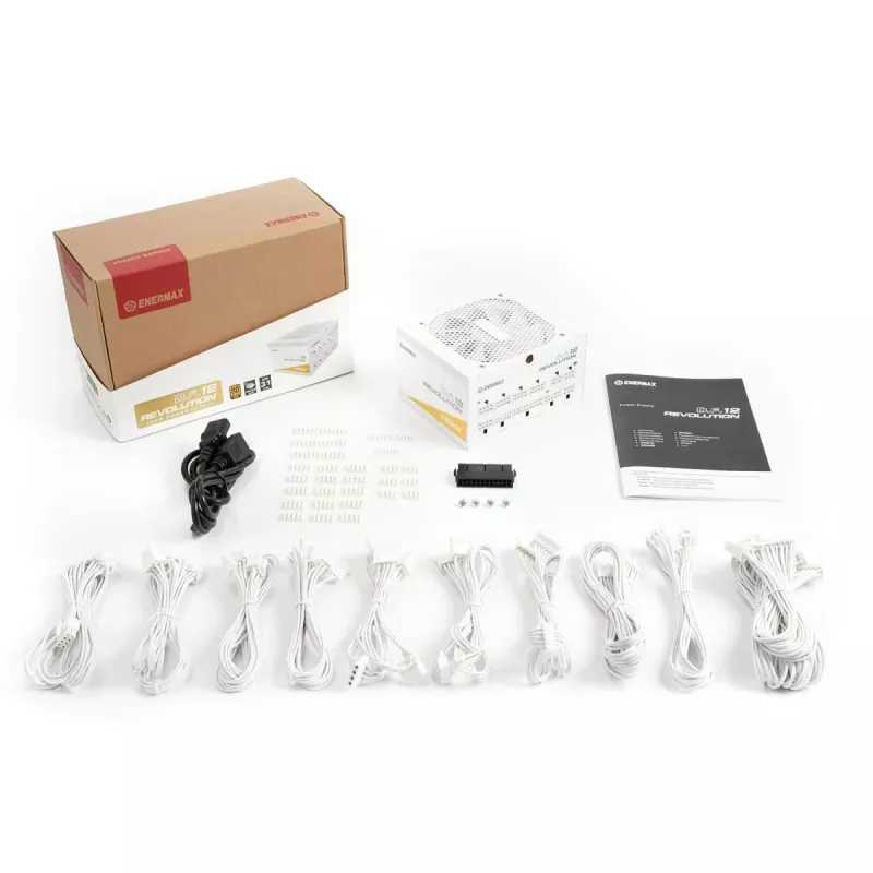 ENERMAX fuente de alimentación Revolution D.f.12 850W 20+4 Pin ATX blanco