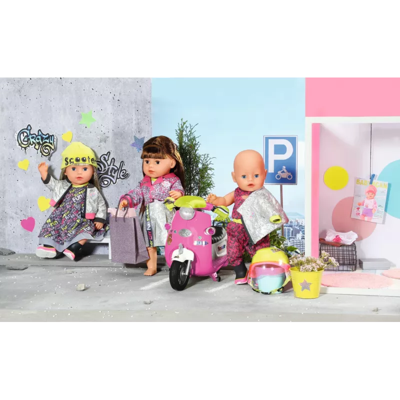 BABY born City Deluxe Scooter Combo patinete para muñecos