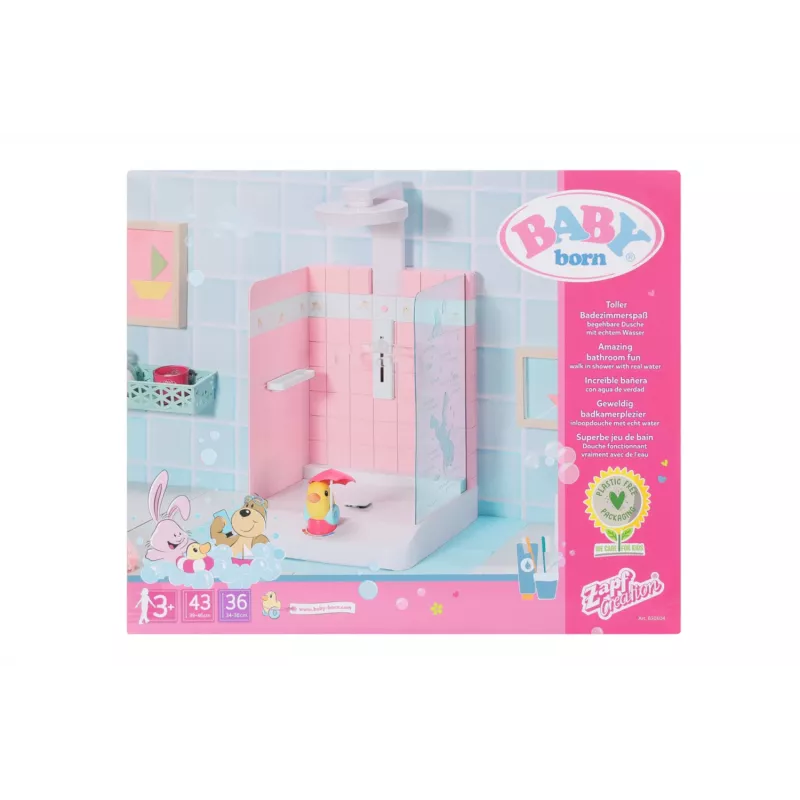 Bañera para muñecos BABY born Bath Walk in Shower edad recomendada 3 años