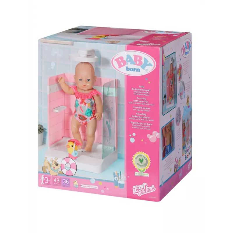 Bañera para muñecos BABY born Bath Walk in Shower edad recomendada 3 años