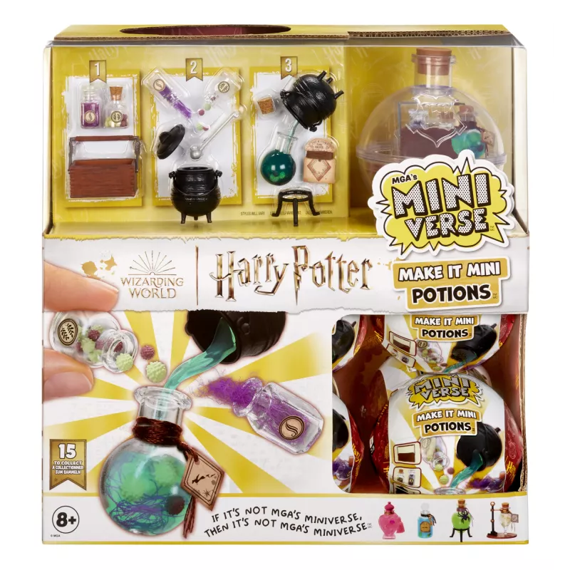 Miniverse - Harry Potter Make It Mini Potions, 8 años, multicolor, plástico, resina