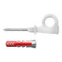 Set de ganchos roscados y tacos Fischer 564173 25 unidades plástico 8 mm