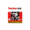 Set de ganchos roscados y tacos Fischer 564169 25 unidades plástico 8 mm