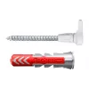 Set de ganchos roscados y tacos Fischer 564169 25 unidades plástico 8 mm