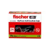 Set de ganchos roscados y tacos Fischer 564168 25 unidades 6 mm de perforación