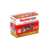 Set de ganchos roscados y tacos Fischer 564168 25 unidades 6 mm de perforación