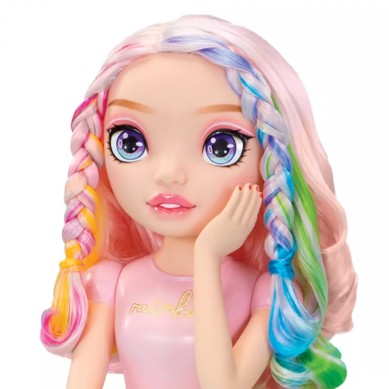 Rainbow High Set de juego cabeza de estilismo, cabeza de muñeca de maquillaje/peinado, femenino, 4 año(s), niño/niña, multicolor