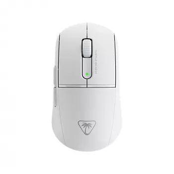 Turtle Beach Burst II Air White – ratón gaming inalámbrico 2.4GHz: 47g ultraligero, switches ópticos, sensor óptico 26K DPI, Bluetooth, batería 120h