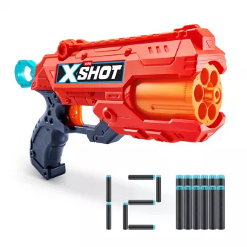 Pistola de juguete ZURU XSHOT Excel Reflex 6 Blaster 12 dardos multicolor