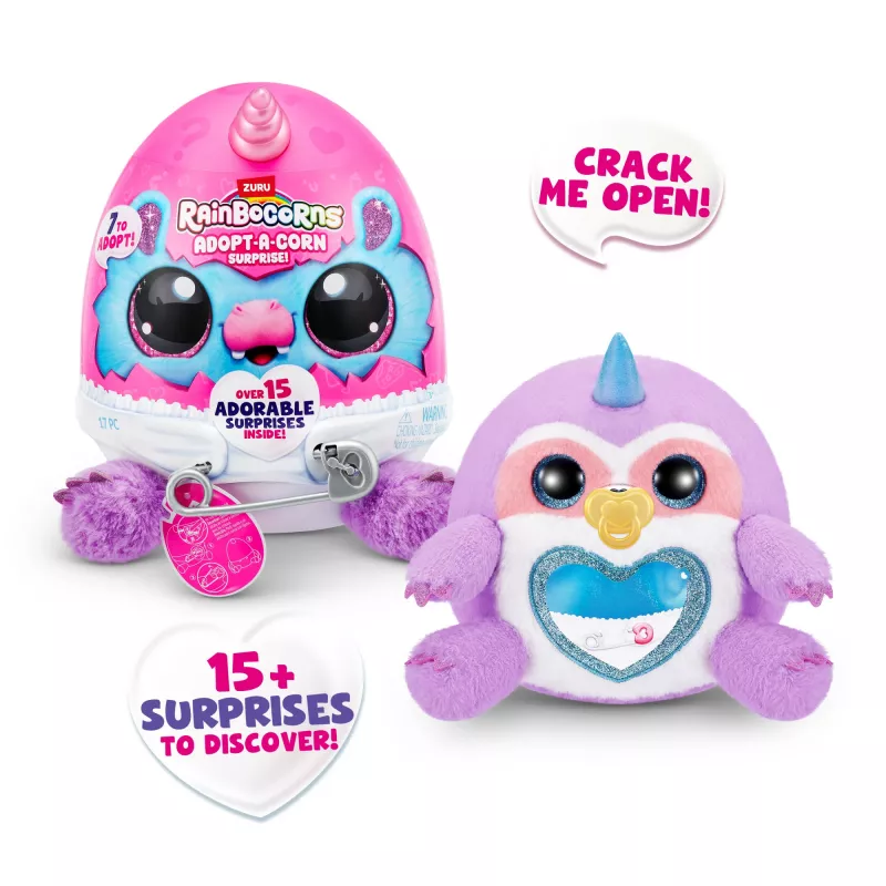 Figura de juguete Zuru Rainbowcorns Adopt-A-Corn Surprise — minifigura coleccionable surtida (surtido)