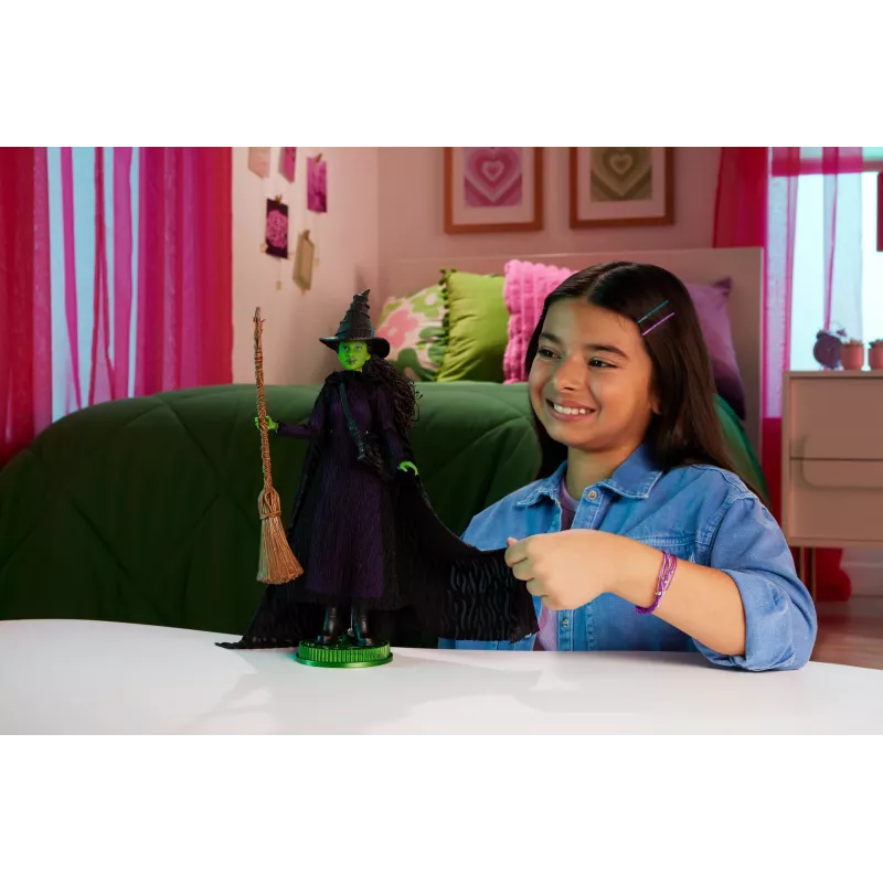 Muñeca coleccionable MATTEL Wicked Deluxe Elphaba HXY38 – figura de personaje, articulada, vestuario detallado