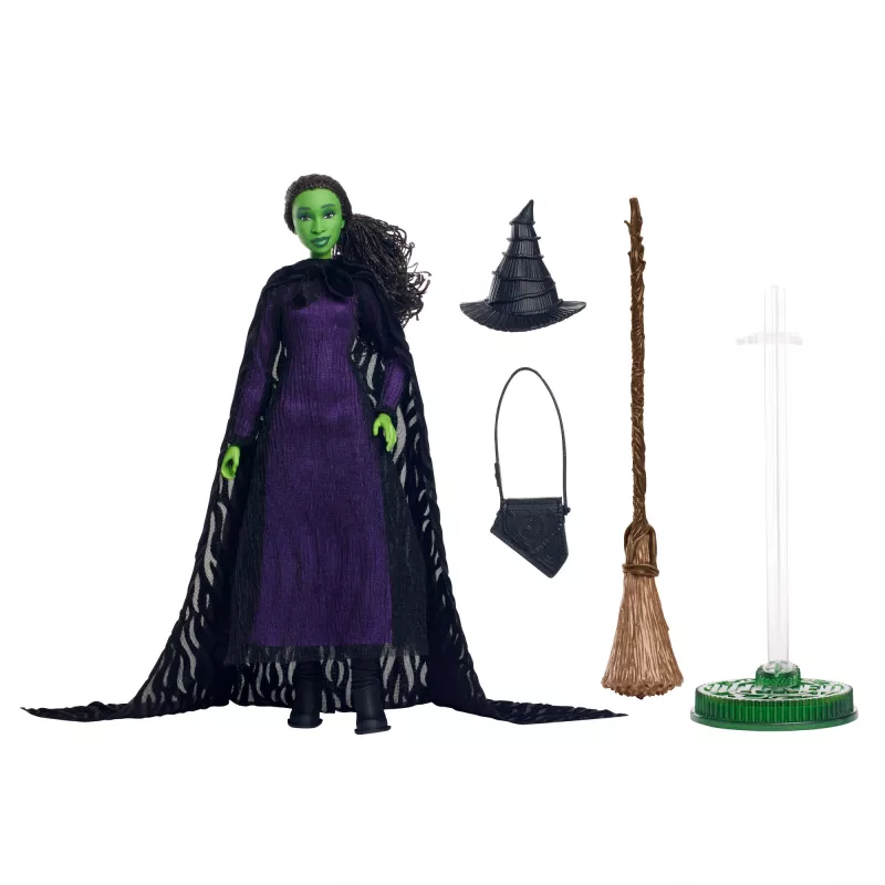 Muñeca coleccionable MATTEL Wicked Deluxe Elphaba HXY38 – figura de personaje, articulada, vestuario detallado