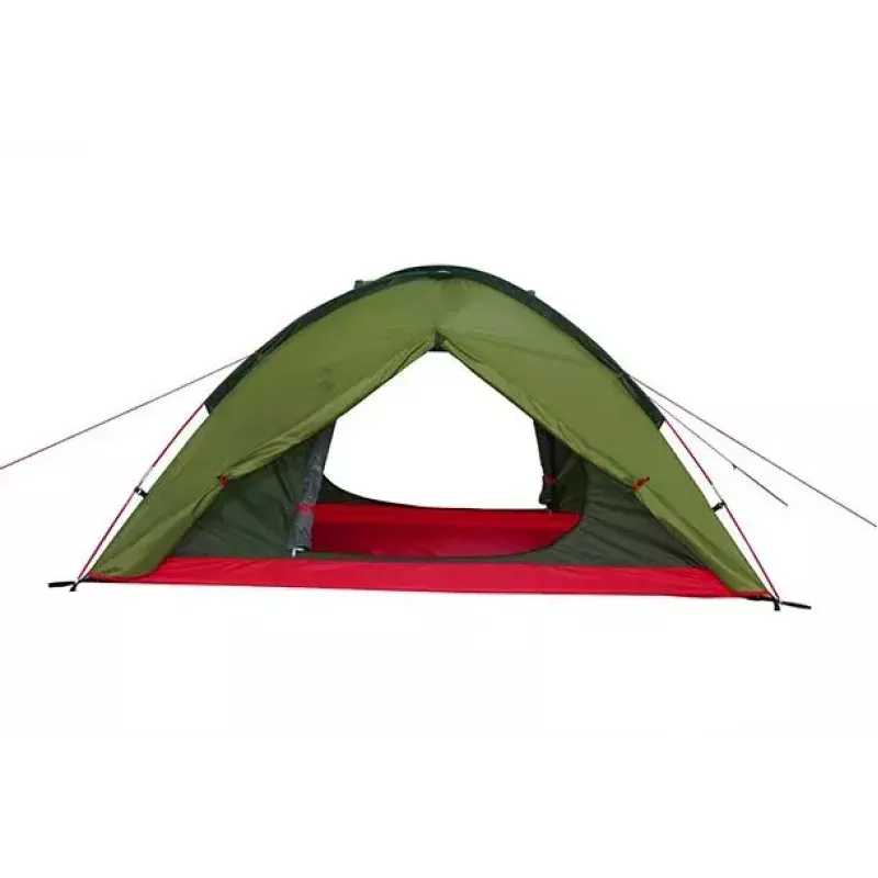 Tienda de campaña High Peak Woodpecker 3 — 3 personas, verde-rojo, modelo N0802