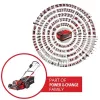 Cortacésped manual Einhell GP-CM 36/47 S Li BL batería 47 cm 700 m²