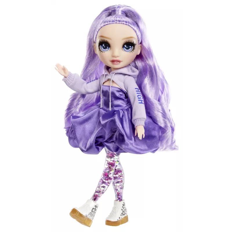 Rainbow High Sparkle & Shine muñeca fashion Viola (morada), a partir de 4 años