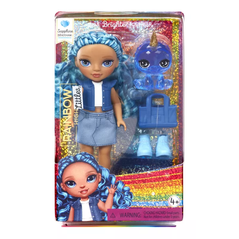 Muñecas Rainbow High Littles – Sapphire (azul), muñeca de moda, femenino, 4 año(s), niño/niña, multicolor