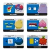 Juego Scrabble Pokémon juego de mesa, juego familiar clásico con dos variantes para 2-4 jugadores, edición alemana