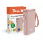 Peach PE110 impresora de etiquetas, impresión térmica directa, Bluetooth, batería integrada, rosa