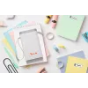 Peach PE110 impresora de etiquetas, impresión térmica directa, Bluetooth, batería integrada, blanca