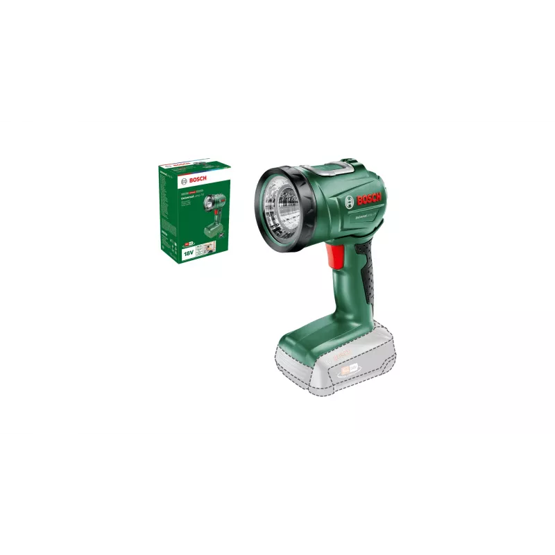 Bosch UniversalLamp 18 negro, verde LED