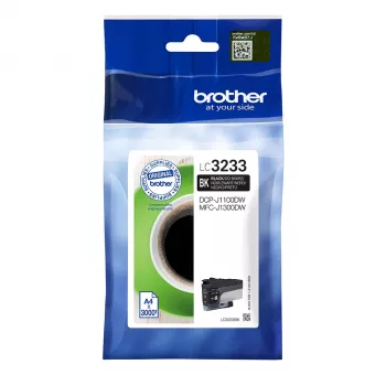 Brother LC3233BK cartucho de tinta 1 ud. original rendimiento estándar negro