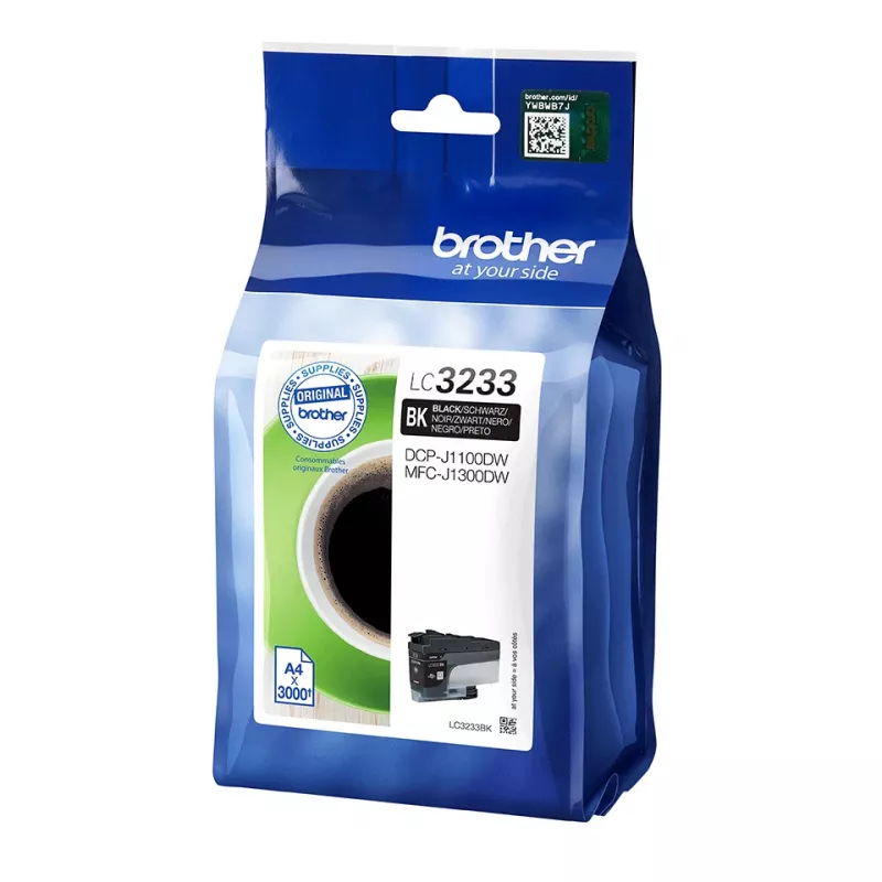Brother LC3233BK cartucho de tinta 1 ud. original rendimiento estándar negro