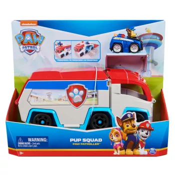 Set de vehículo Spin Master PAW Patrol Pup Squad Patroller Team Vehicle con coche Chase coleccionable, a partir de 3 años, plástico, multicolor