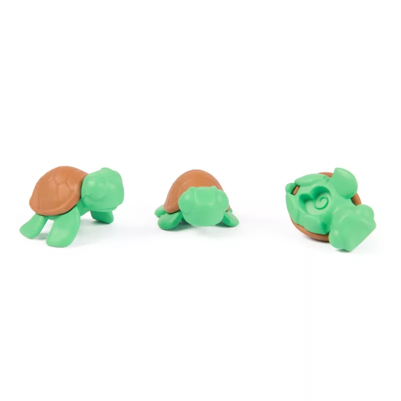 Kinetic Sand, Project Planet Turtle Beach con 397 g de arena de juego, herramientas y moldes, materiales sostenibles y respetuosos con el medio ambiente, juguete sensorial para niños
