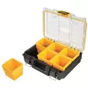 Caja de almacenamiento de herramientas DeWALT ToughSystem 2.0 negra transparente amarilla 6 bolsillos