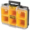 Caja de almacenamiento de herramientas DeWALT ToughSystem 2.0 negra transparente amarilla 6 bolsillos