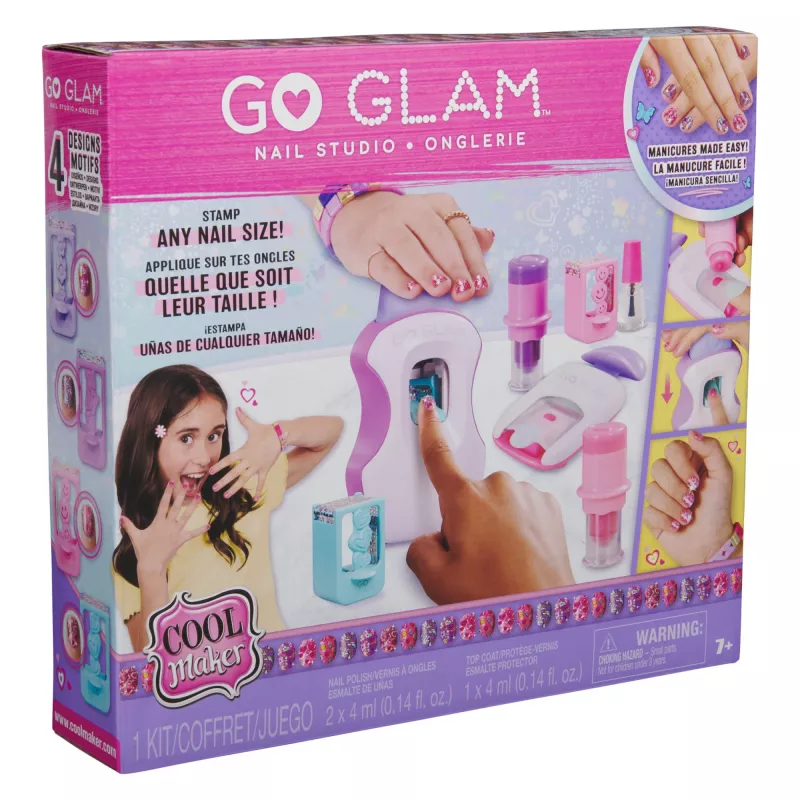 Set de diseño de uñas DIY para niños Nail Salon Spinmaster Cool Maker Go Glam 6070509