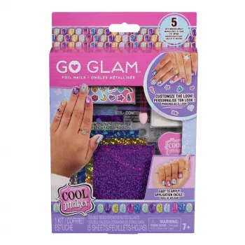 Cool Maker, set de uñas de foil Mix & Mani con 6 foils y pegatinas para 5 manicuras DIY (el envase puede variar), juguete creativo y de manualidades para niños a partir de 7 años