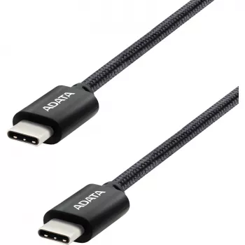 Cable USB-C a USB-C ADATA CACC-100PN-BK, USB 2.0, 1 m, negro