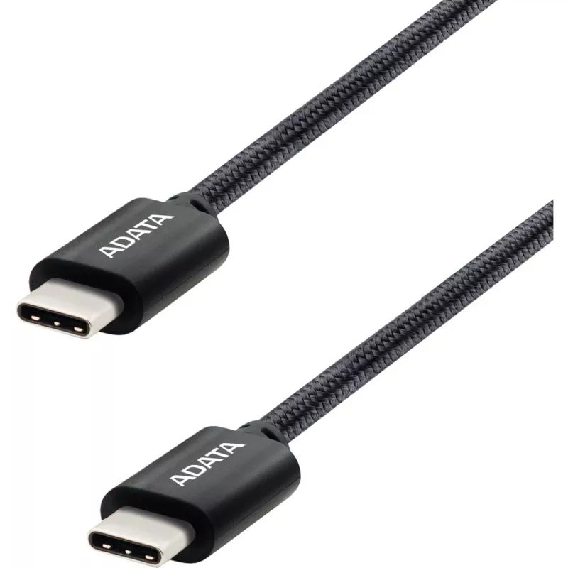 Cable USB-C a USB-C ADATA CACC-100PN-BK, USB 2.0, 1 m, negro