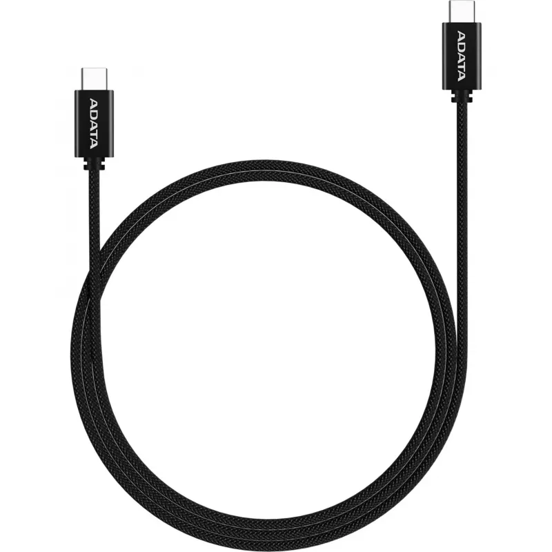 Cable USB-C a USB-C ADATA CACC-100PN-BK, USB 2.0, 1 m, negro