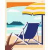 Set de pintura Ravensburger CreArt Gallery Wall Set 'Am Strand' 23901 — set de actividad de pintura con paneles con marco