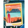 Ravensburger pintar por números CreArt 'Sonnenuntergang am Strand' modelo 23898 — set de pintura para adultos y jóvenes