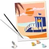 Set de pintura Ravensburger CreArt Beach - Cottage, modelo 23896, incluye lienzo y pinturas