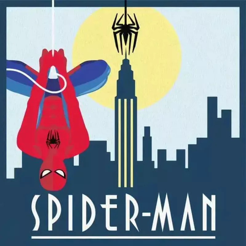 Set de pintar por números Ravensburger CreArt Spider-Man (modelo 23891) — set de pintura sobre lienzo