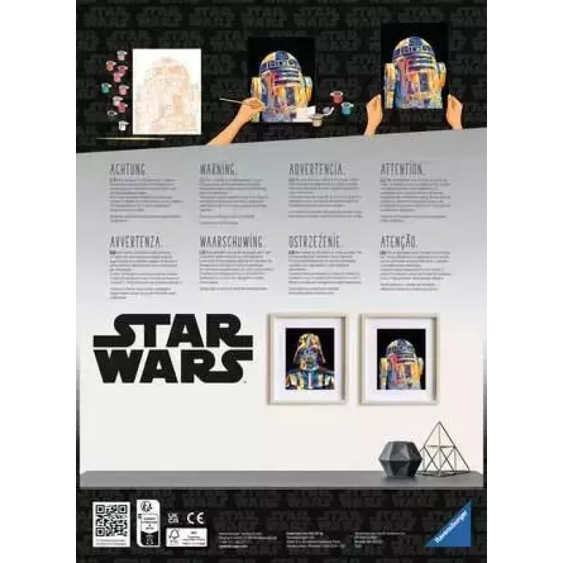 Set de pintura Ravensburger CreArt Star Wars - Darth Vader, modelo 23731, set de pintar por números