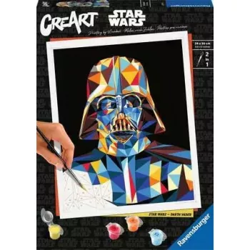 Set de pintura Ravensburger CreArt Star Wars - Darth Vader, modelo 23731, set de pintar por números