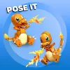 MEGA Pokémon Build & Show Charmander set de construcción de juguete, 10 cm de alto,