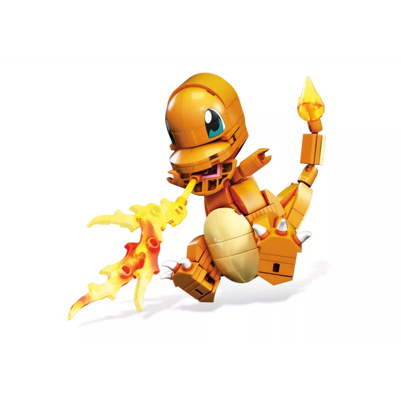 MEGA Pokémon Build & Show Charmander set de construcción de juguete, 10 cm de alto,