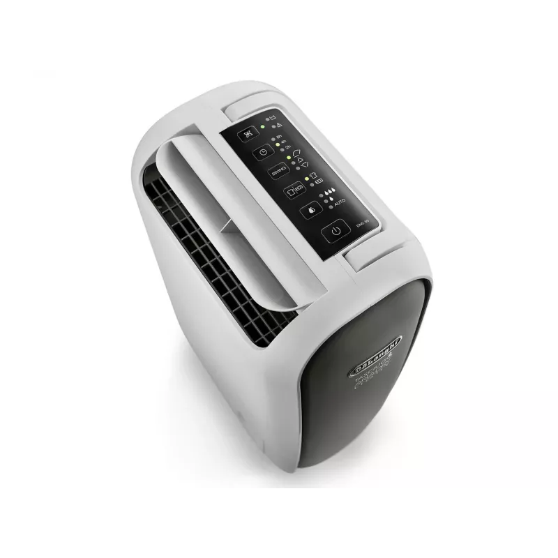 DeLonghi DNS65 deshumidificador, 6 l/día, depósito de agua de 2,8 l, 220-240 V, 50 Hz, negro/blanco