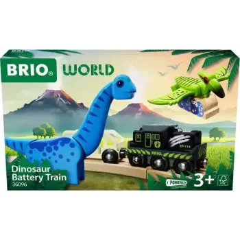Tren BRIO Dinosaur Battery Train multicolor madera 3+