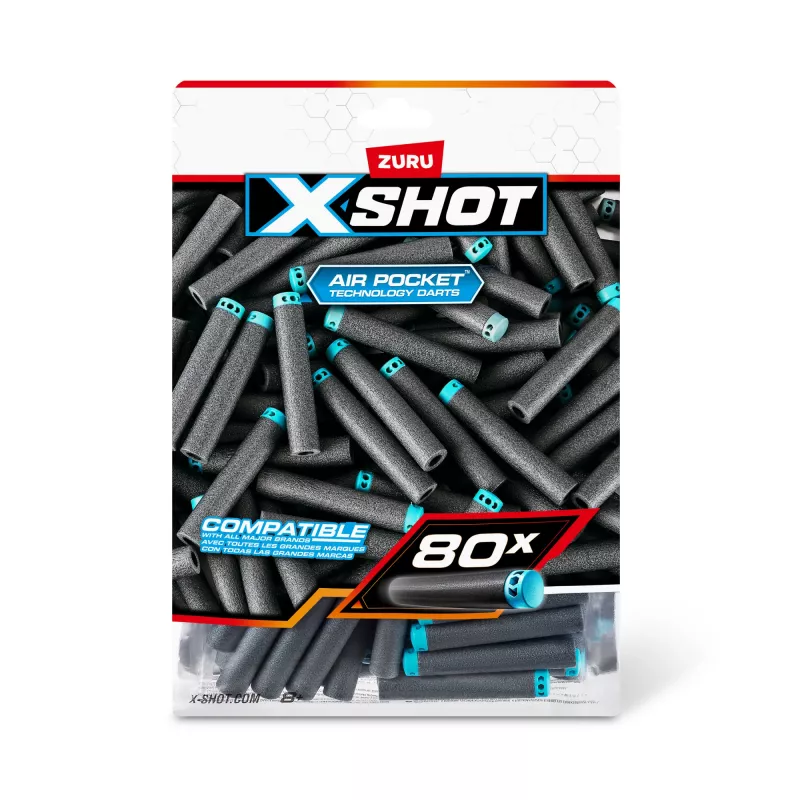 Recambio de dardos XSHOT Excel (80 dardos) ZURU