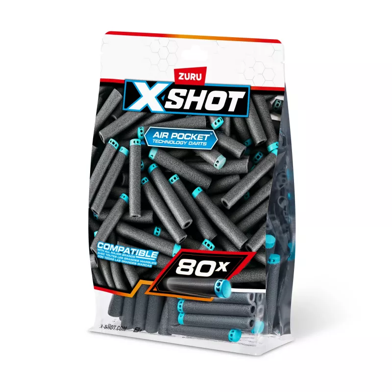 Recambio de dardos XSHOT Excel (80 dardos) ZURU